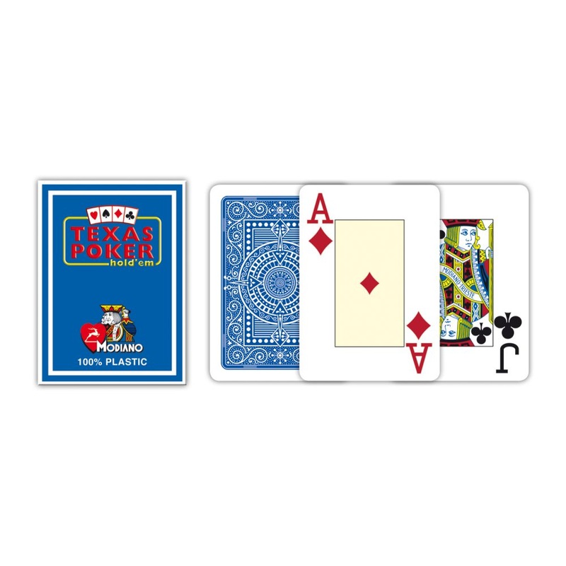 Texas Poker 100% Plastic Jumbo (Blue)
