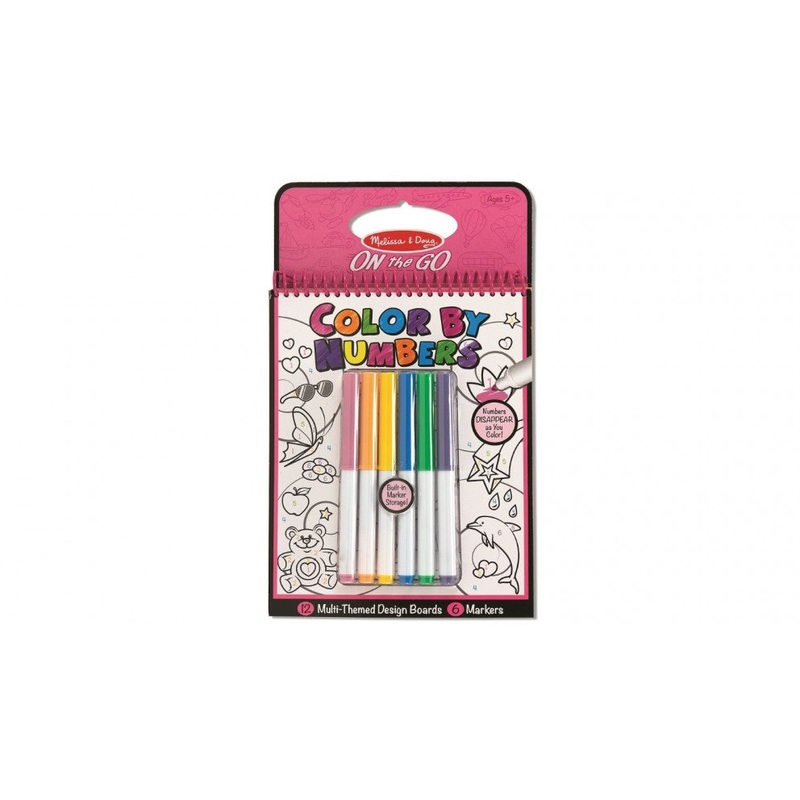 Melissa & Doug – On The Go – Color by Numbers Book – Pink